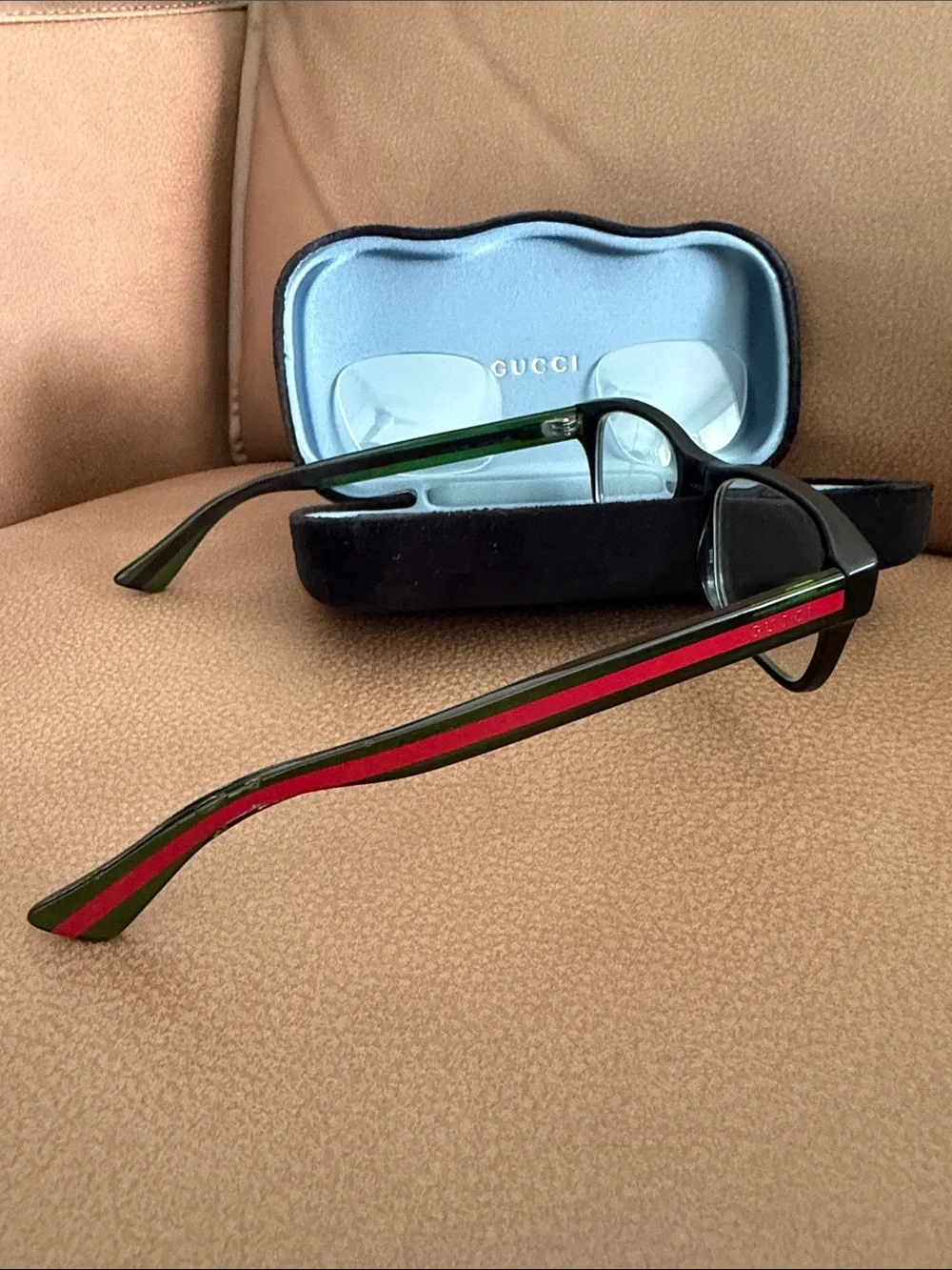 Authentic Gucci GG2251 Prescription Eyeglasses – Black/Green/Red – Original Case